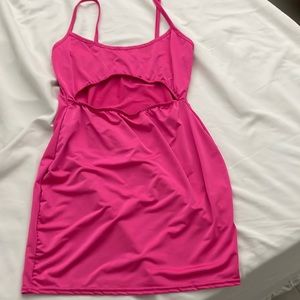 Hot pink Barbie dress